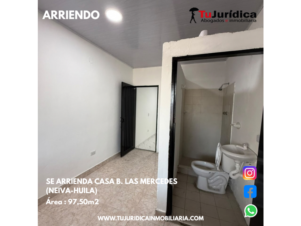 SE ARRIENDA CASA B. LAS MERCEDES (NEIVA-HUILA) — foto 3