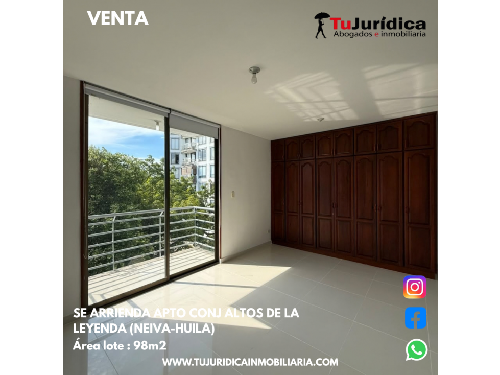 SE VENDE APTO CONJ ALTOS DE LA LEYENDA (NEIVA-HUILA) - 3