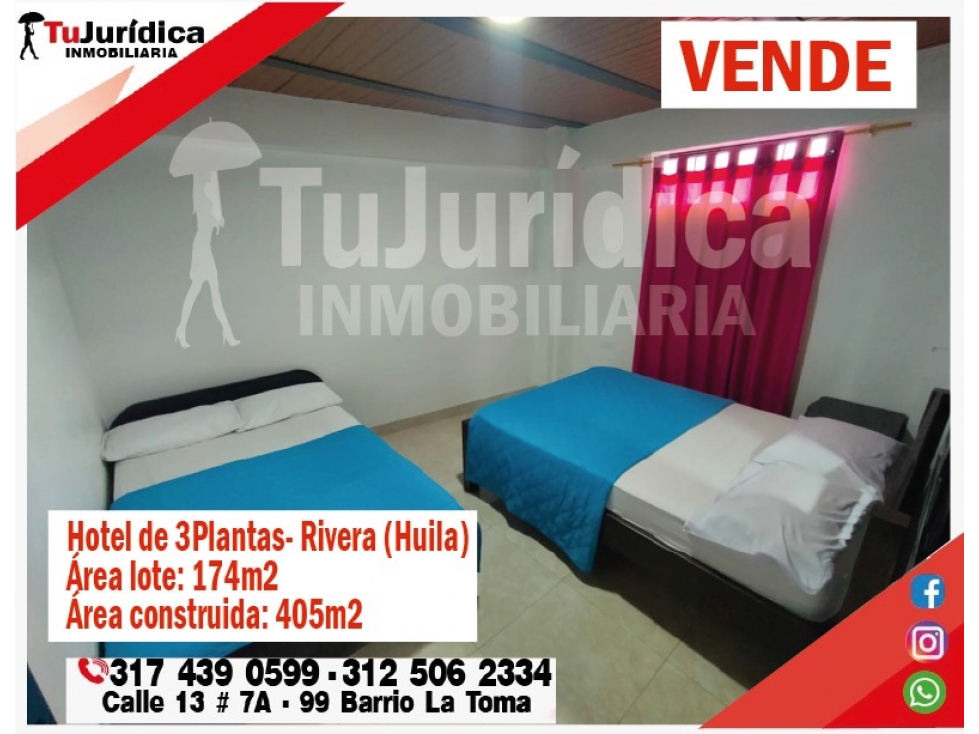 SE VENDE HOTEL - RIVERA (HUILA - COL) - 4