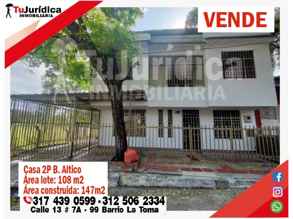VENDE CASA 2P B. ALTICO - NEIVA (HUILA-COL) - 4