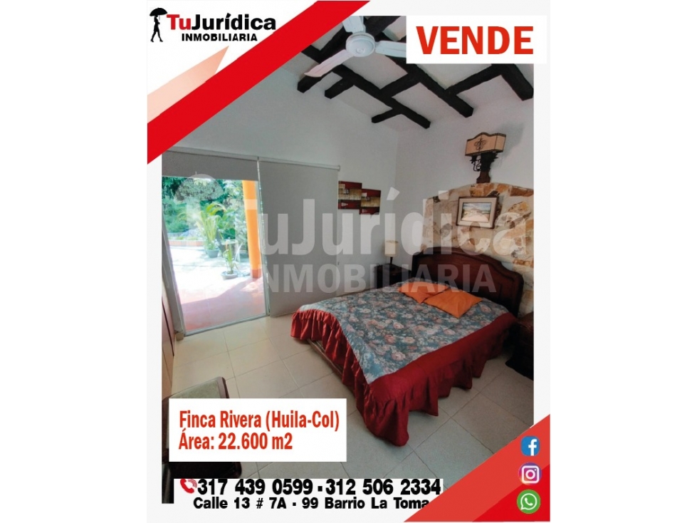 SE VENDE ESPECTACULAR FINCA - RIVERA (HUILA -COL) - 4