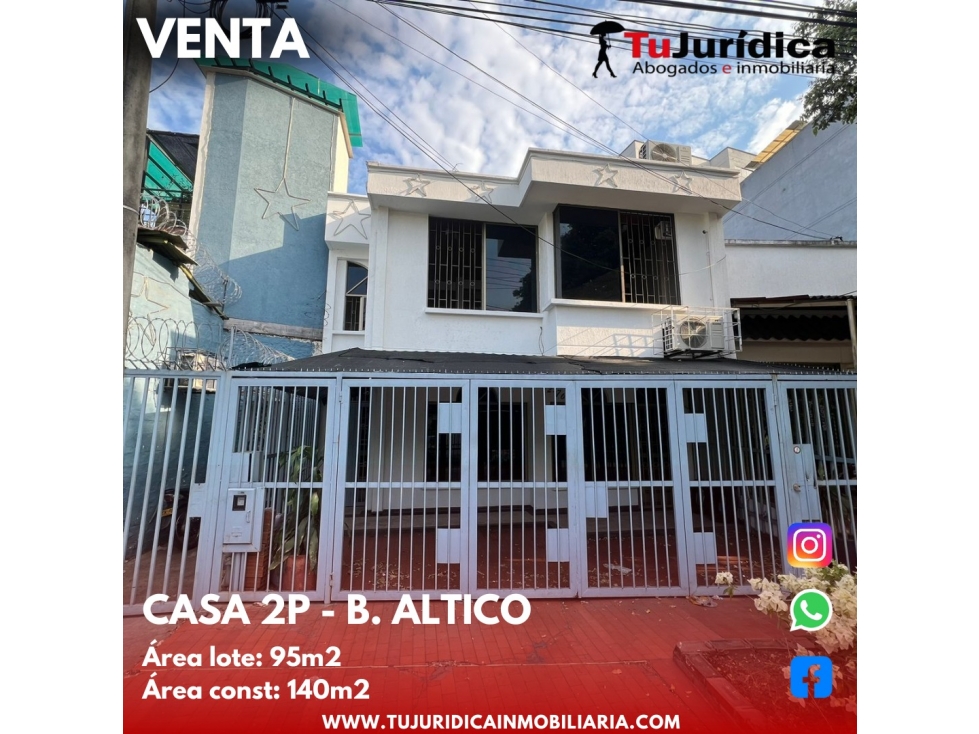 SE VENTE ESPECTACULAR CASA COMERCIAL B/ ALTICO NEIVA (HUI-COL)
