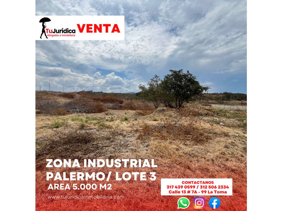 SE VENDE LOTE 3 ZONA INDUSTRIAL PALERMO - 4