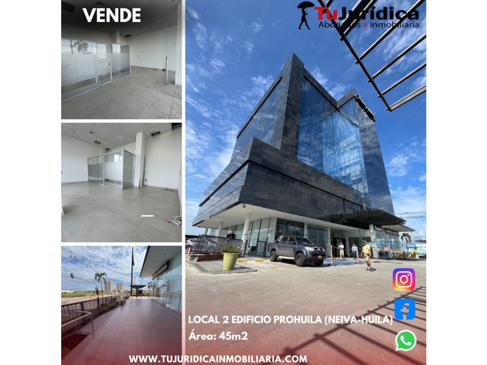 SE ARRIENDA LOCAL # 02 EDIFICIO PROHUILA (NEIVA-HUILA) - 1