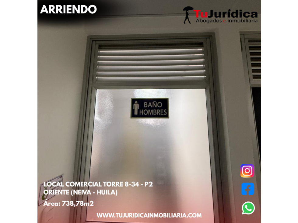 SE ARRIENDA LOCAL COMERCIAL TORRE 8.34 P2 ORIENTE DE (NEIVA-HUILA) - 4