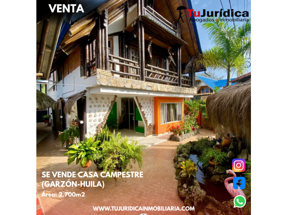 SE VENDE CASA CAMPESTRE (GARZÓN-HUILA) - 4