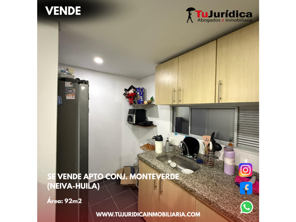 SE VENDE APARTAMENTO CONJUNTO MONTEVERDE (NEIVA-HUILA) — foto 4