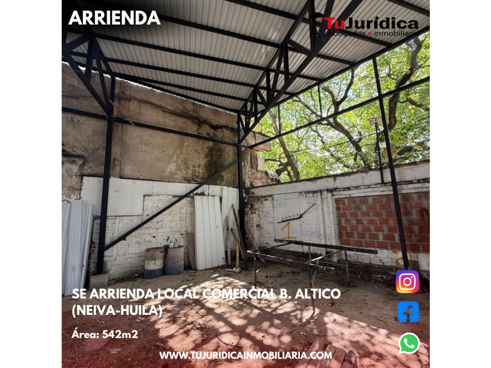 SE ARRIENDA LOCAL COMERCIAL B. ALTICO (NEIVA-HUILA) - 6