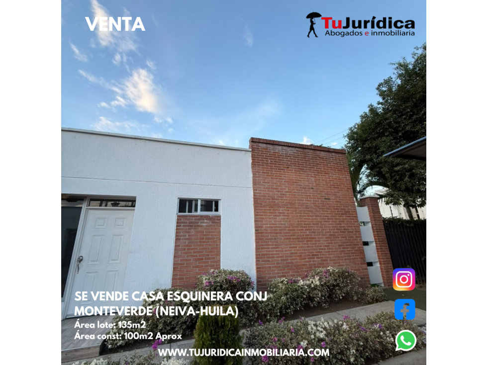 SE VENDE CASA ESQUINERA CONJ MONTE VERDE (NEIVA-HUILA) — foto 4