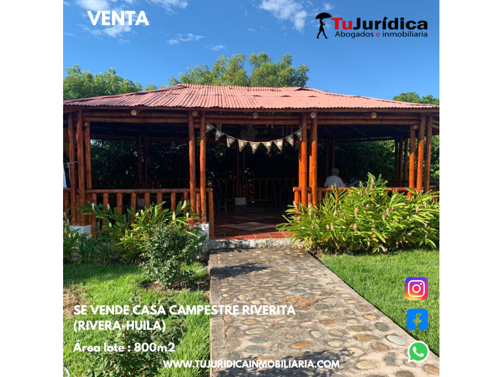 SE VENDE CASA CAMPESTRE MONTE VERDE RIVERITA (RIVERA-HUILA) - 4