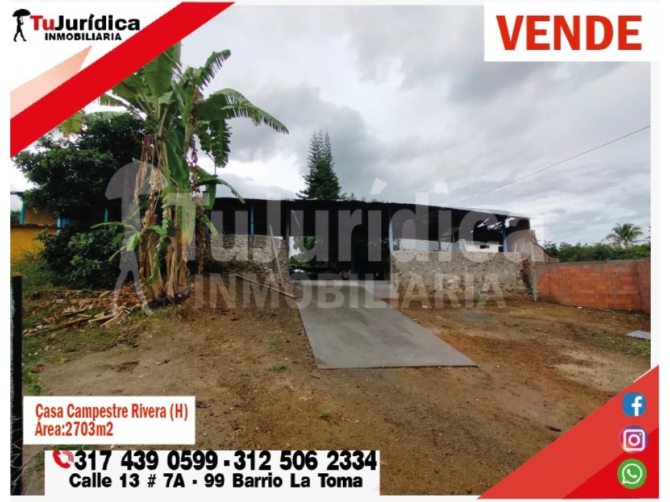 SE VENDE CASA CAMPESTRE - URBANO- RIVERA (HUILA-COL) - 6
