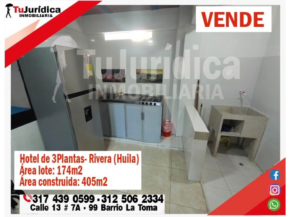 SE VENDE HOTEL - RIVERA (HUILA - COL) - 5
