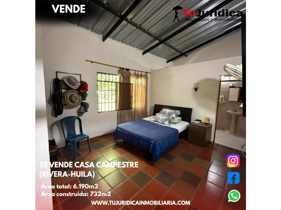 SE VENDE CASA CAMPESTRE VEREDA RIVERITA (RIVERA-HUILA) - 6