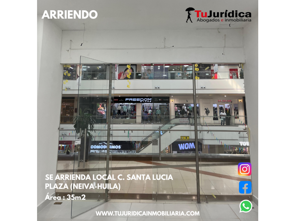 SE ARRIENDA LOCAL CC SANTA LUCIA PLAZA (NEIVA-HUILA) - 5