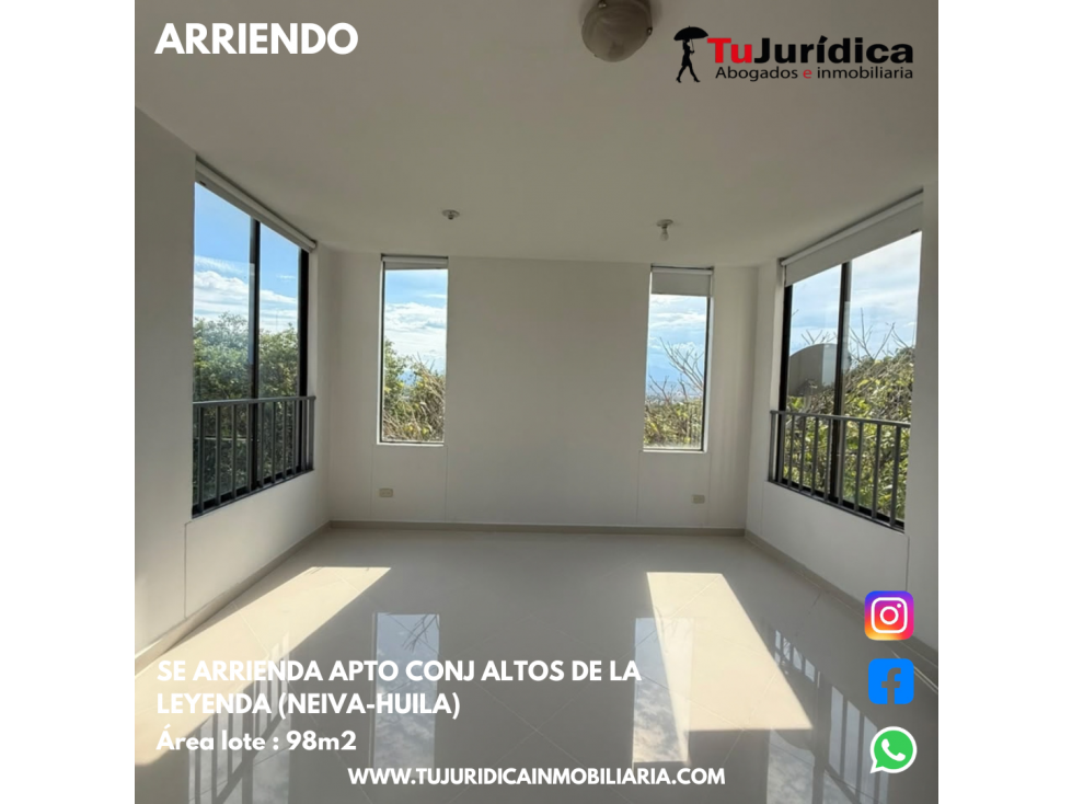 SE ARRIENDA APTO CONJ ALTOS DE LA LEYENDA (NEIVA-HUILA) — foto 5