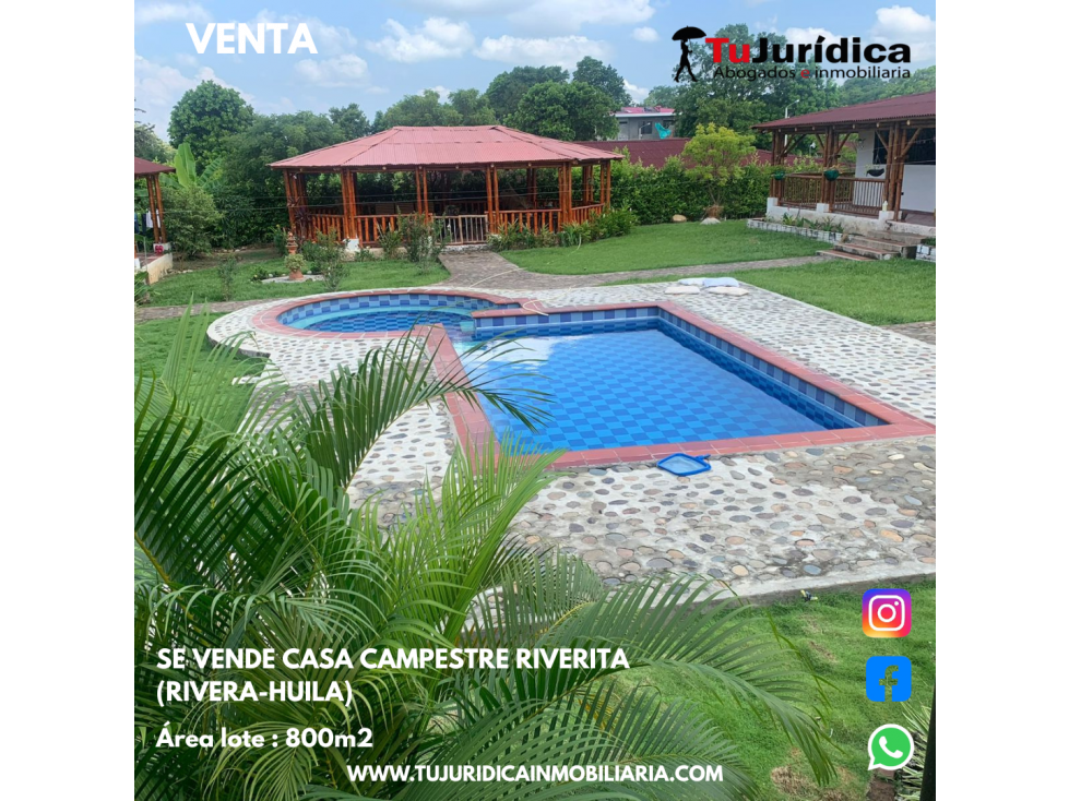 SE VENDE CASA CAMPESTRE MONTE VERDE RIVERITA (RIVERA-HUILA) - 5