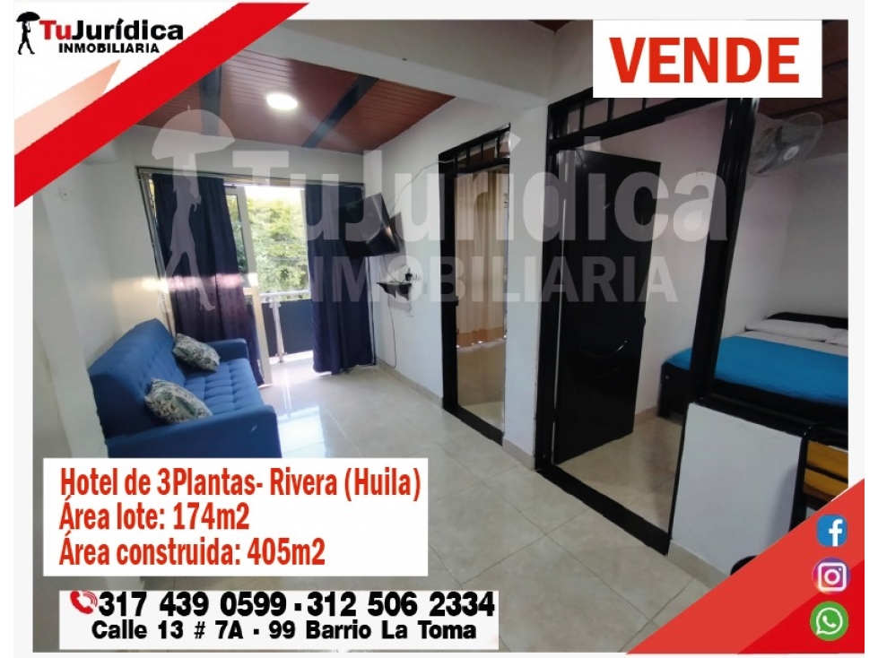 SE VENDE HOTEL - RIVERA (HUILA - COL) - 6