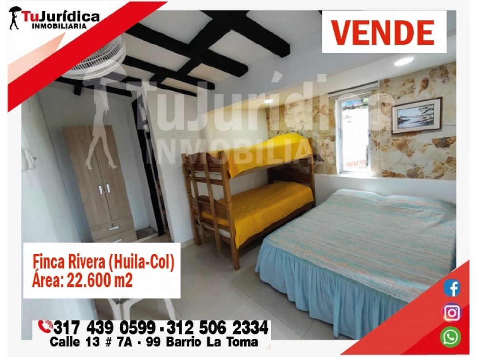SE VENDE ESPECTACULAR FINCA - RIVERA (HUILA -COL) - 6