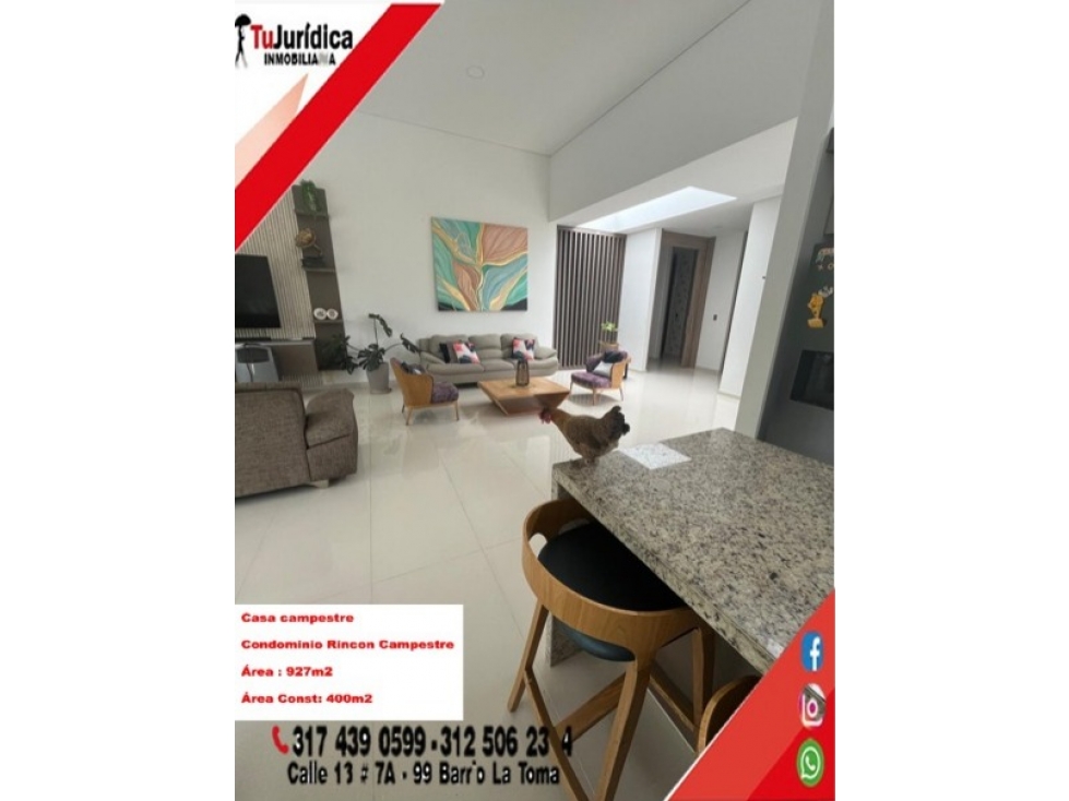 SE VENDE ESPECTACULAR CASA CAMP. - CC RINCON CAMPESTRE - RIVERA (H) - 6