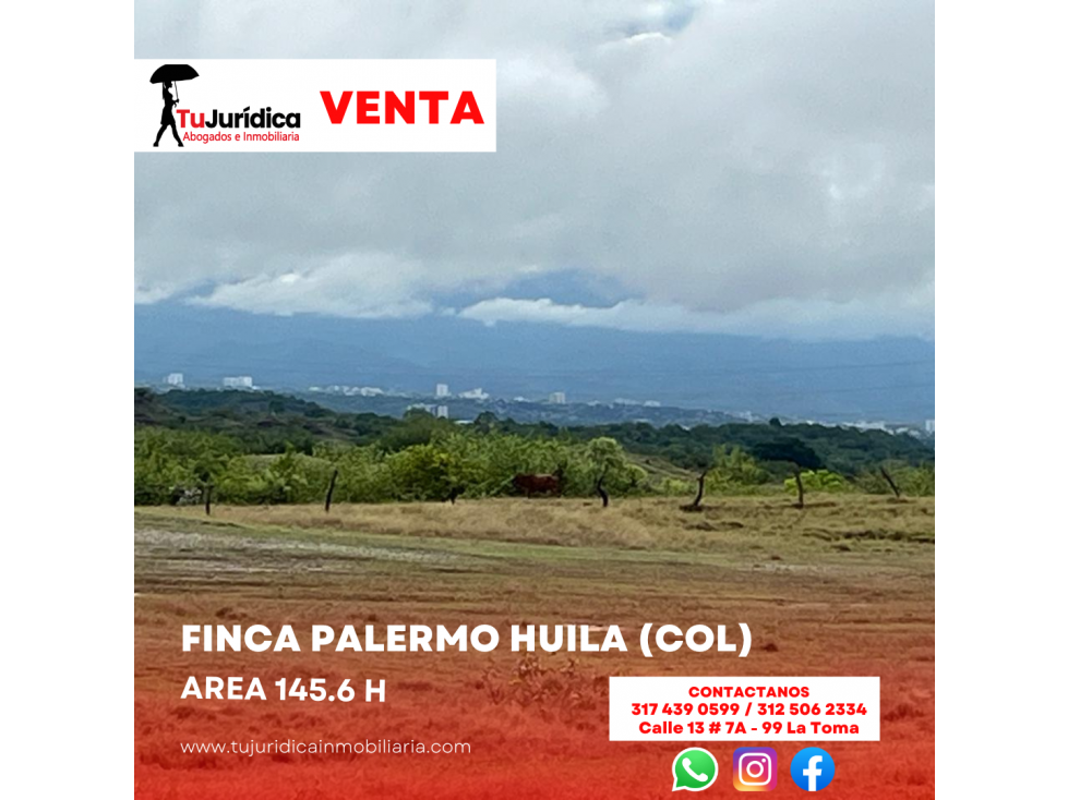 SE VENDE ESPECTACULAR FINCA PALERMO (HUI-COL) - 1