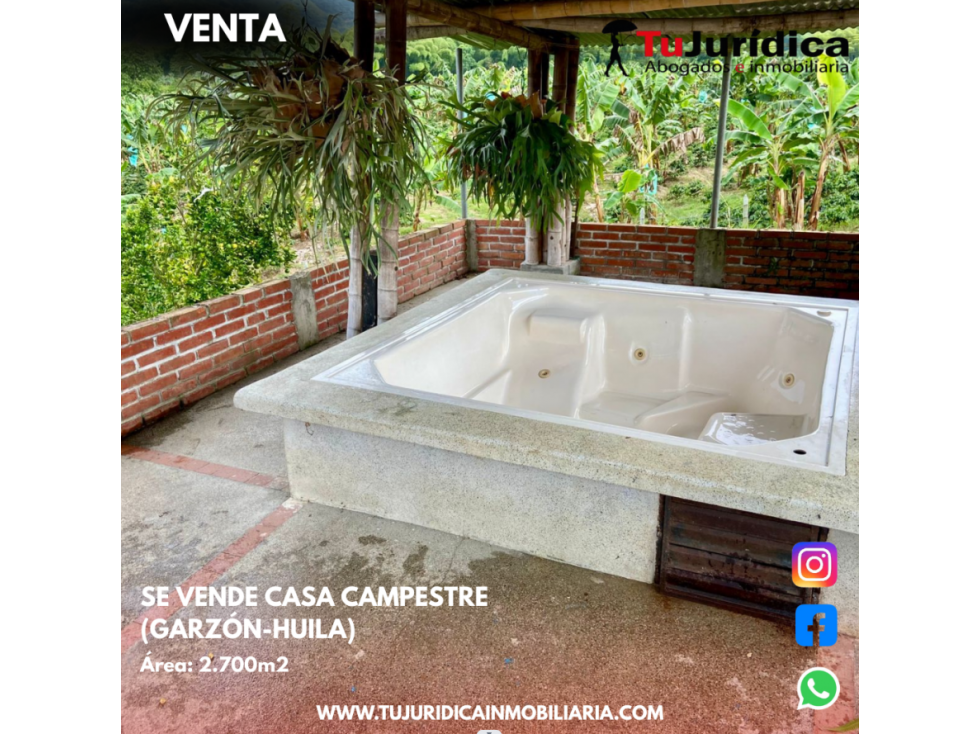 SE VENDE CASA CAMPESTRE (GARZÓN-HUILA) - 6
