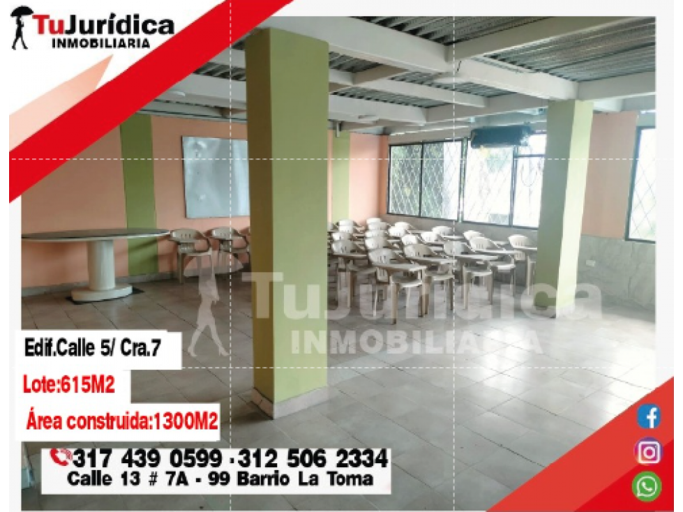 SE ARRIENDA EDIFICIO 4 PISOS CENTRO NEIVA - EDIFICACION INSTITUCIONAL - 6