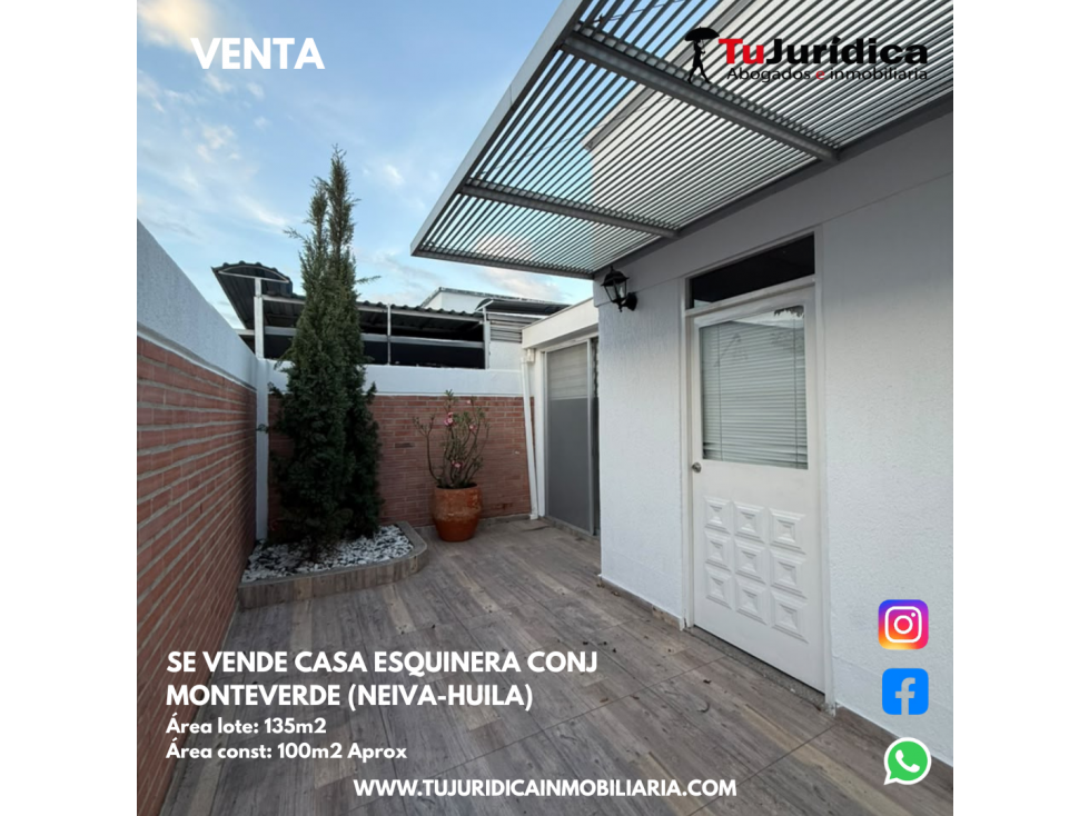 SE VENDE CASA ESQUINERA CONJ MONTE VERDE (NEIVA-HUILA) — foto 6