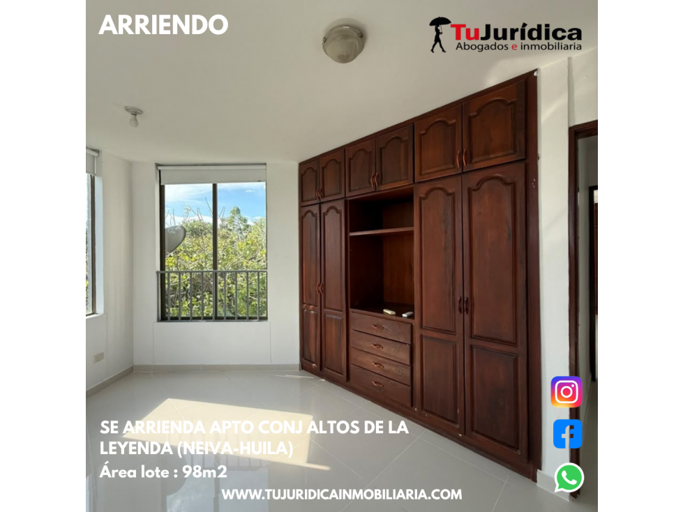 SE ARRIENDA APTO CONJ ALTOS DE LA LEYENDA (NEIVA-HUILA) — foto 6