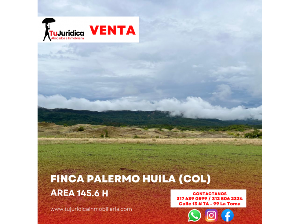 SE VENDE ESPECTACULAR FINCA PALERMO (HUI-COL) - 2