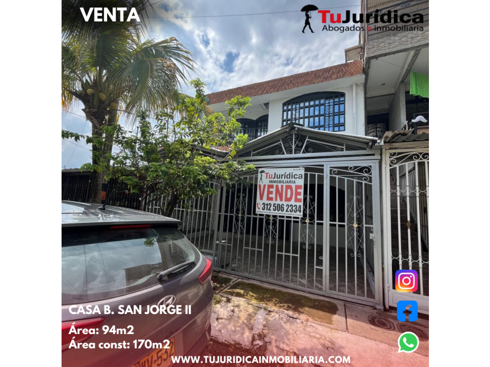 SE VENDE CASA B. SAN JORGE II - NEIVA (HUILA-COL) - 1