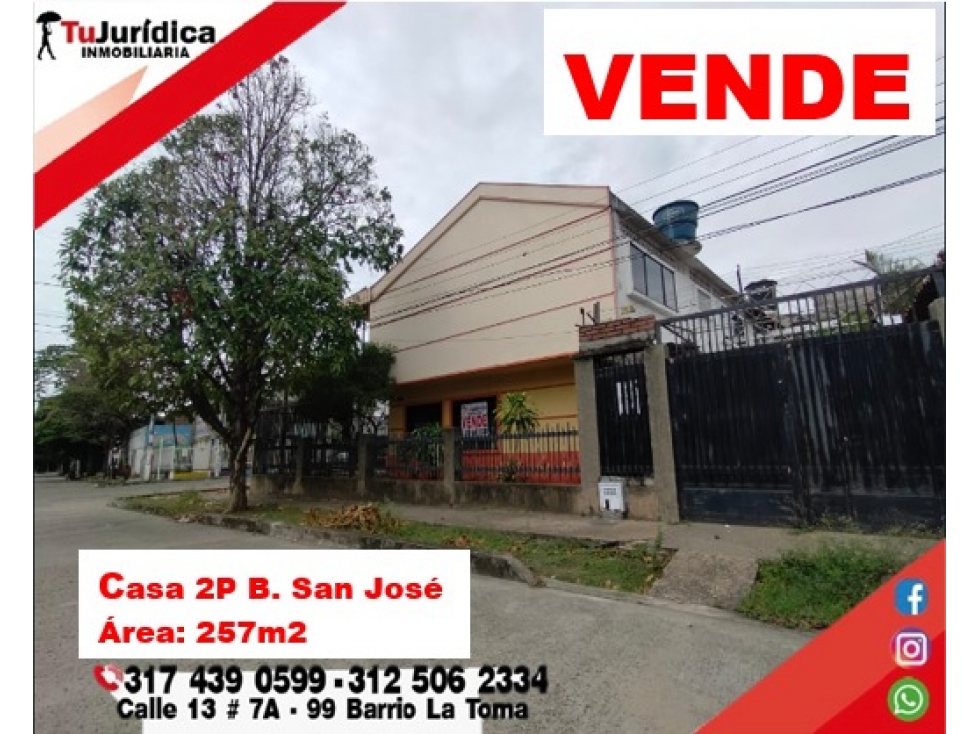 SE VENDE CASA 2P ESQUINERA BARRIO SAN JOSE - NEIVA (HUILA-COL) — foto 3