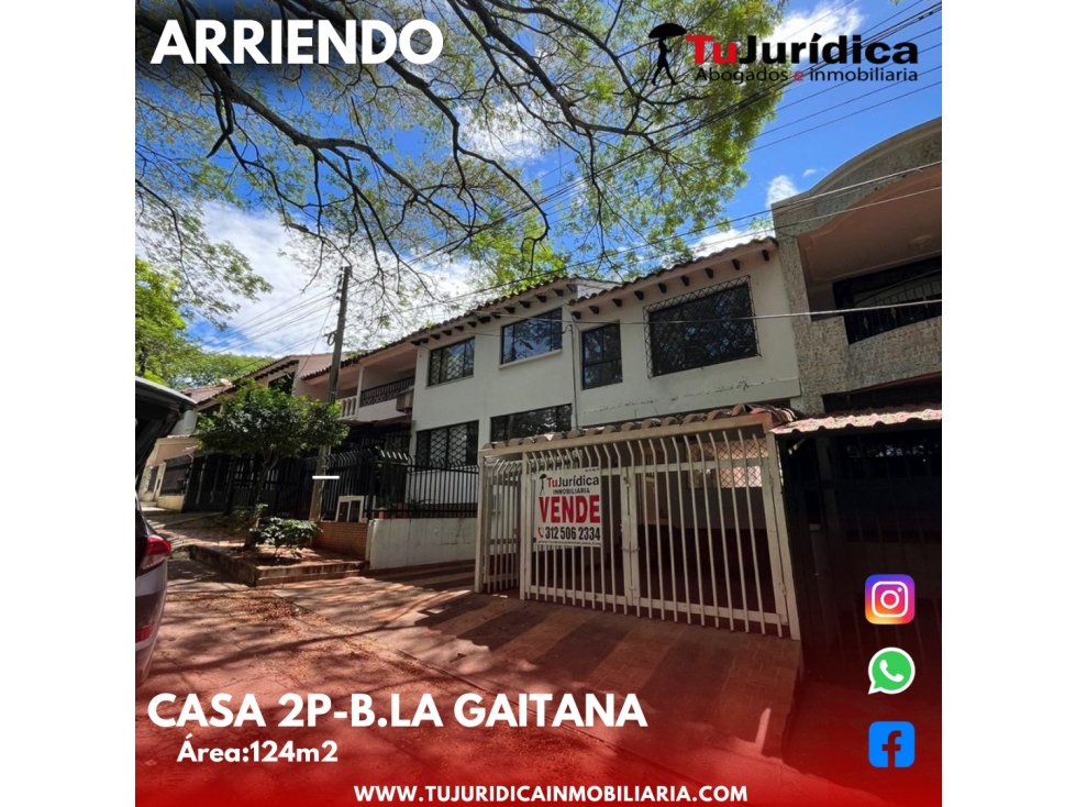SE ARRIENDA ESPECTACULAR CASA 2 P B/ GAITANA NEI (HUI-COL) - 1