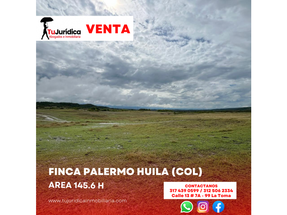SE VENDE ESPECTACULAR FINCA PALERMO (HUI-COL) - 3
