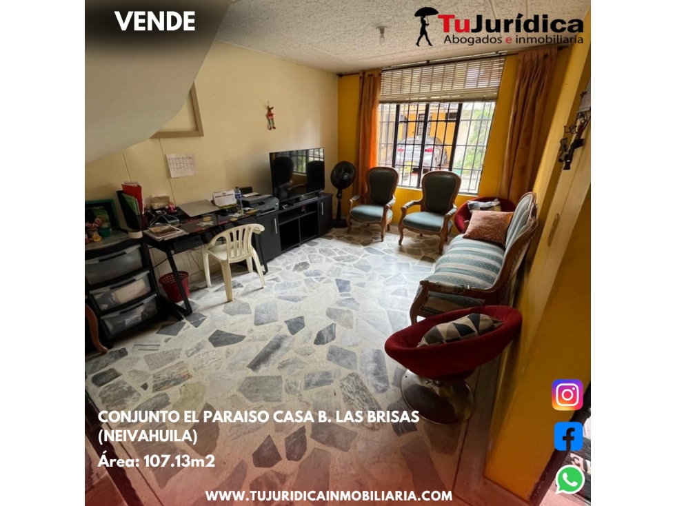 SE VENDE CASA 2P B.LAS BRISAS CONJUNTO EL PARAISO (NEIVA-HUILA) — foto 5