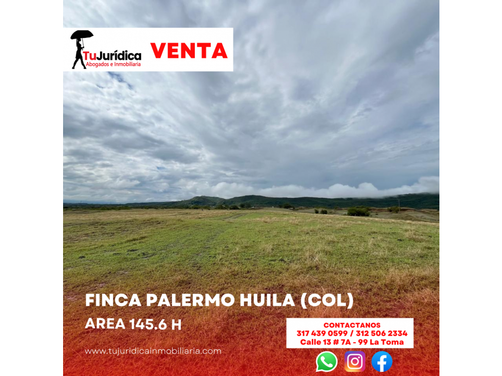 SE VENDE ESPECTACULAR FINCA PALERMO (HUI-COL) - 4