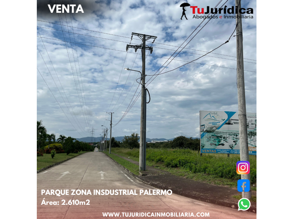SE VENDE ESPECTACULAT LOTE ZONA INSDUSTRIAL PALERMO (HUILA-COL) - 1