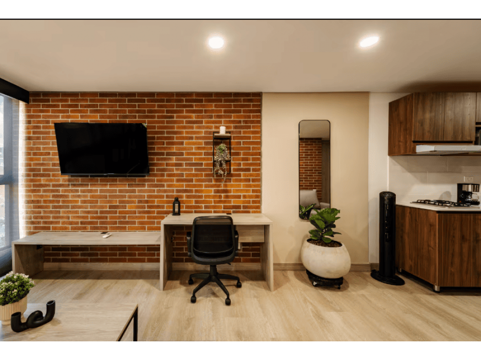 APARTAESTUDIO TIPO LOFT EN VENTA SECTOR LAURELES, MEDELLIN — foto 2