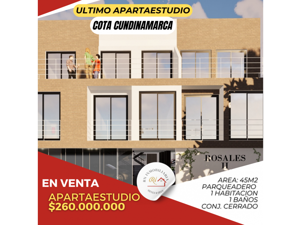SE VENDE APARTAMENTO EN COTA