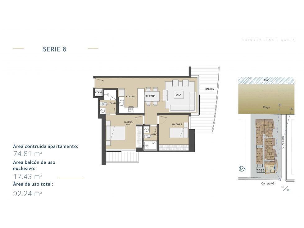 Apartamento primera línea de playa Bello horizonte, Santa Marta — foto 4