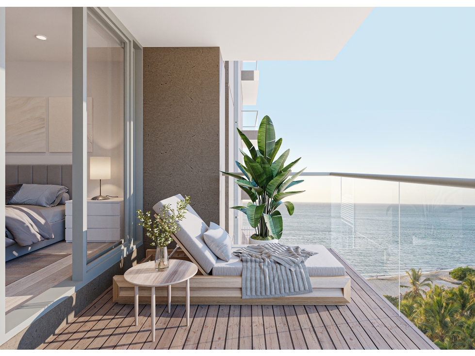 Apartamento primera línea de playa Bello horizonte, Santa Marta