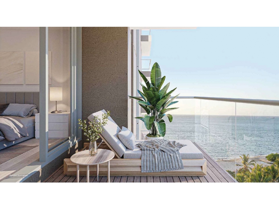 Apartamento turístico de lujo en primera línea de playa - Santa Marta