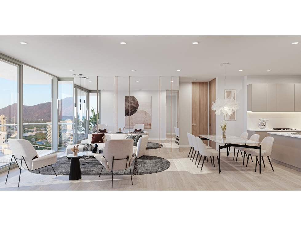 Apartamento primera línea de playa Bello horizonte, Santa Marta