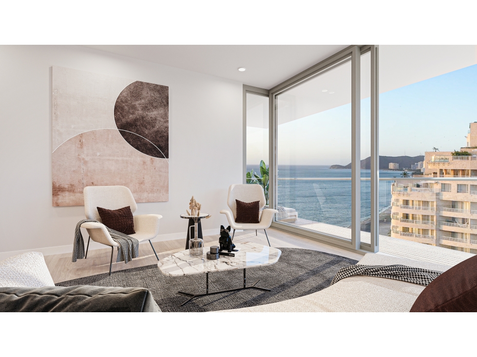 Apartamento primera línea de playa Bello horizonte, Santa Marta — foto 3