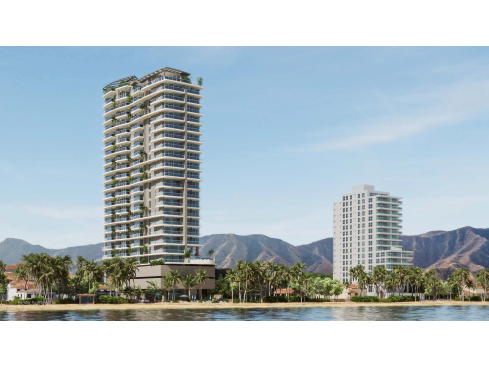 Apartamento primera línea de playa Bello horizonte, Santa Marta — foto 6