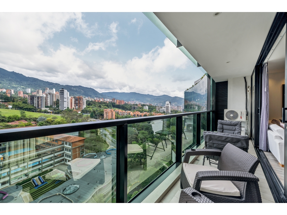 Joya en Piso Alto | 2 Alcobas + A/C | Full Amenities — foto 3