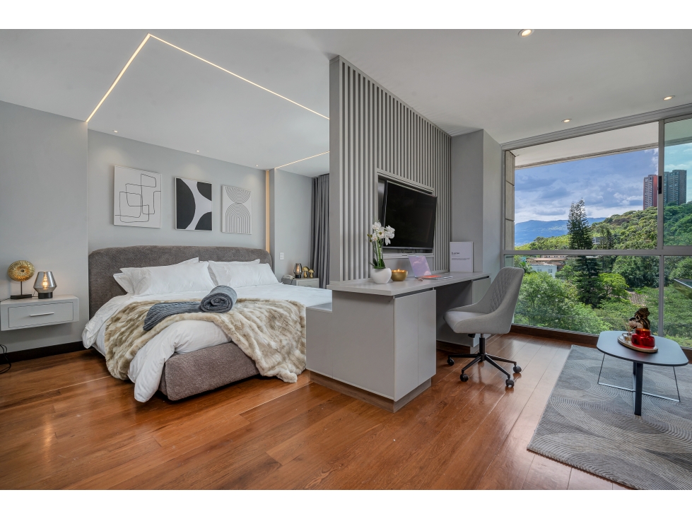 Exclusivo estudio con permiso Airbnb y vista panorámica en el Poblado
