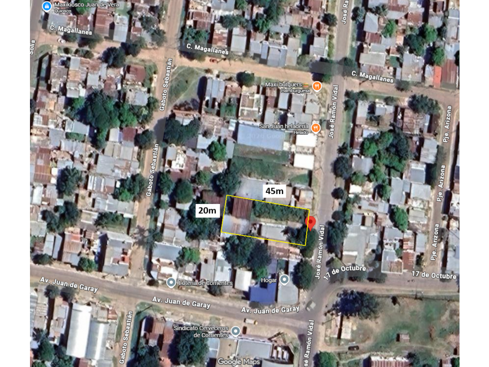 2 Terrenos en Venta - Corrientes Cap. - calle J.R. Vidal N° 3186 - 3