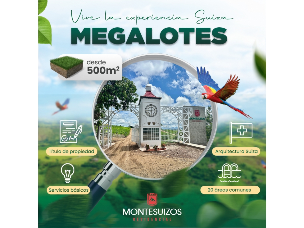 MONTE SUIZO RESIDENCIAL, CASAS DE CAMPO EN TARAPOTO, SAN MARTIN