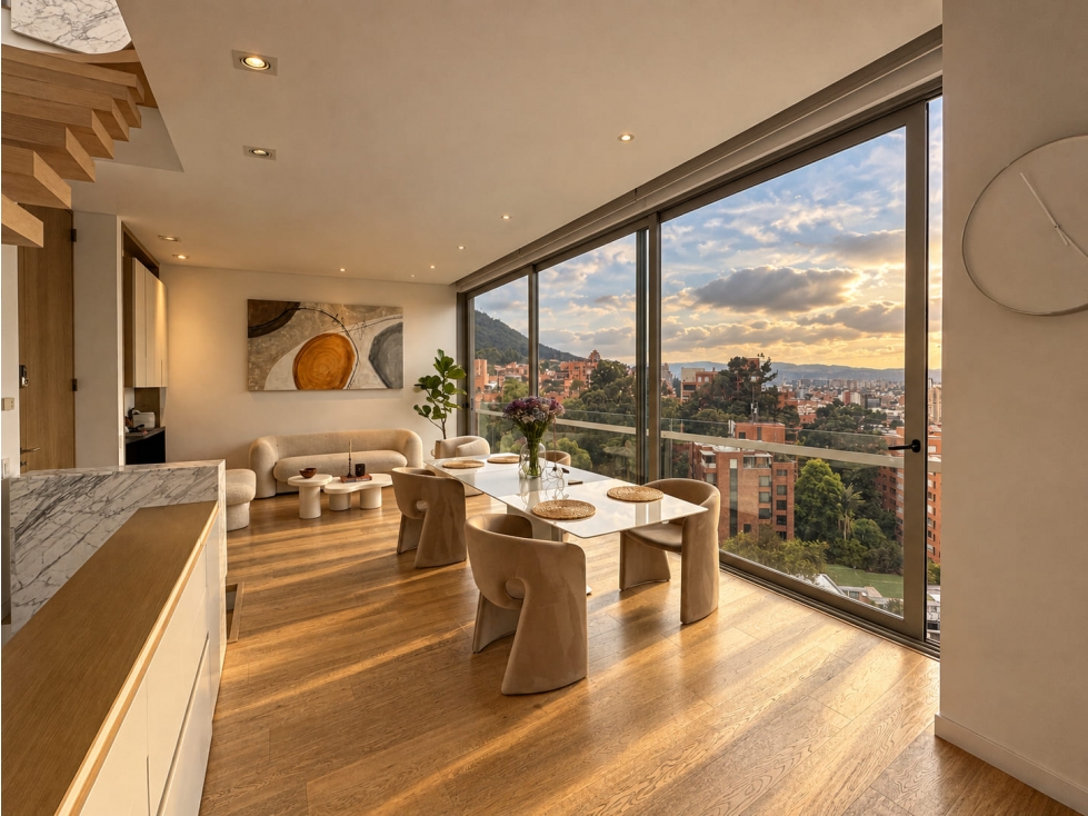 Apartamento triplex en arriendo con terraza, Rosales. — foto 4