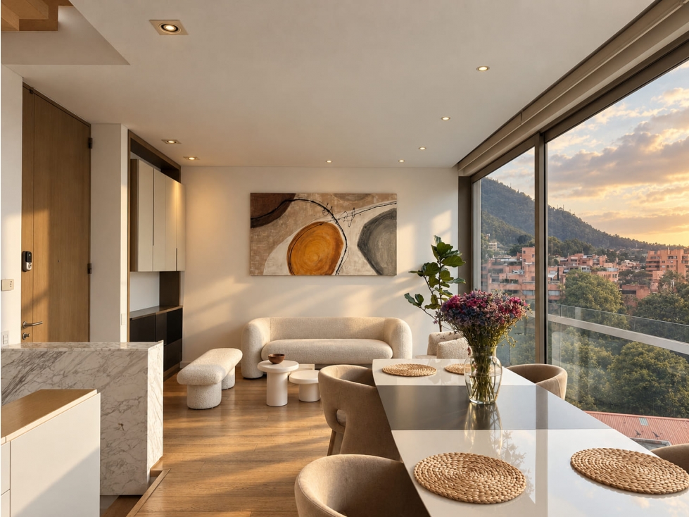 Apartamento triplex en arriendo con terraza, Rosales. — foto 5